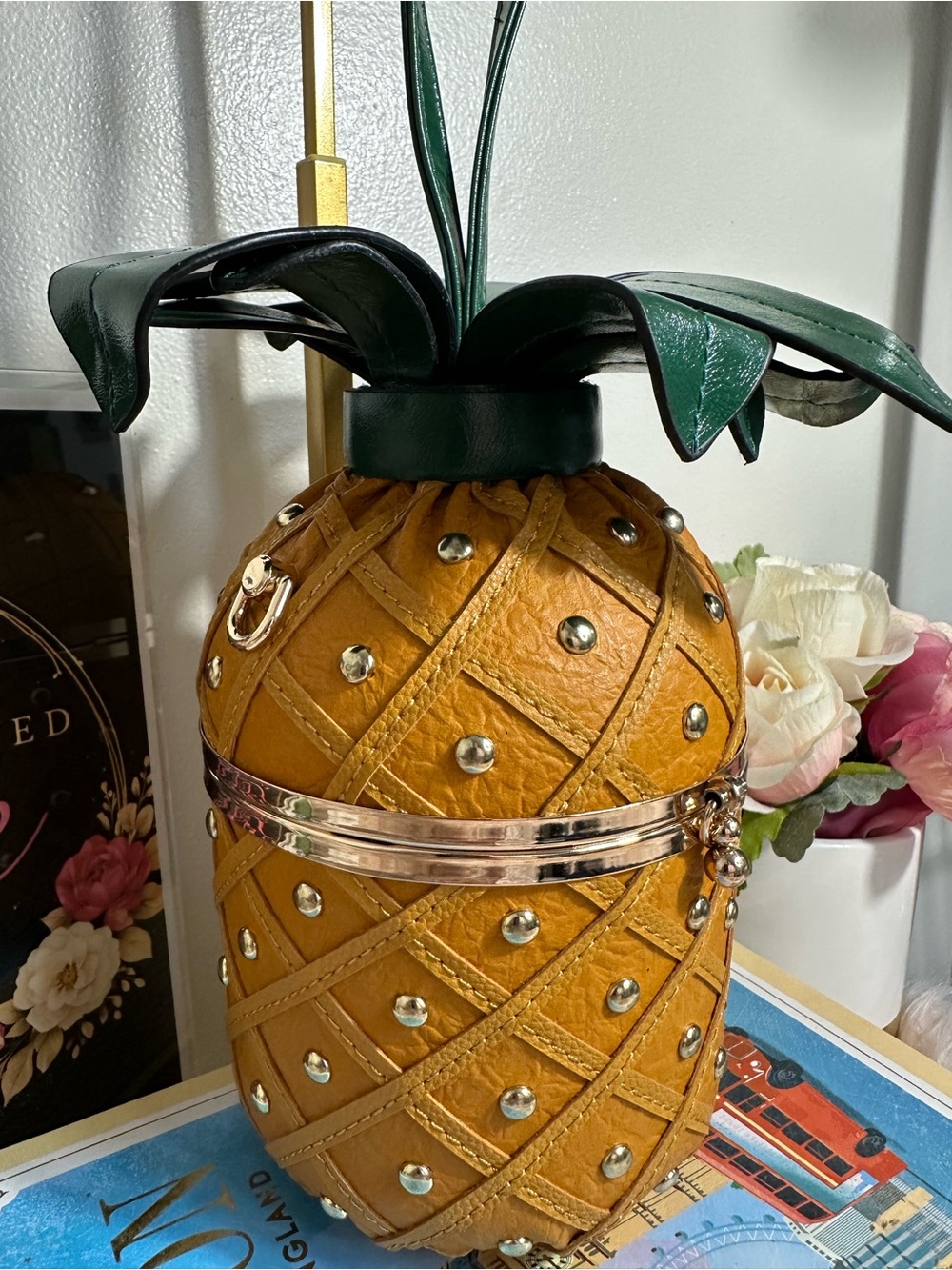 Pineapple theme crossbody bag